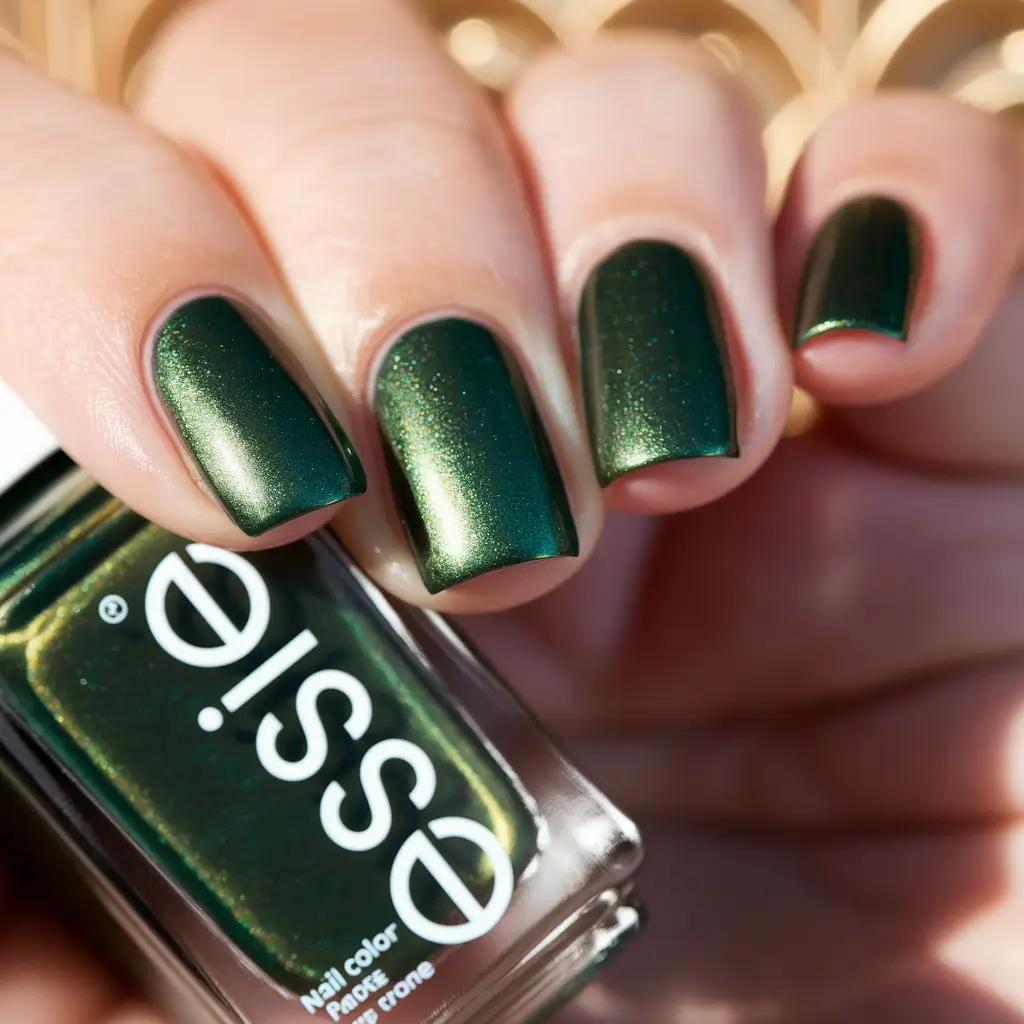 fall nail colors fair skin Black Forest Green: Deep, Dark, and Divine