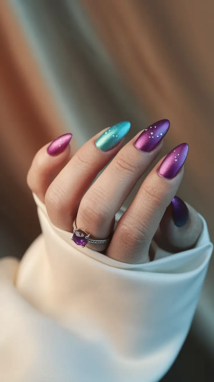fall nail colors fair skin Chrome Duochrome Drama: When Fall Feels Extra