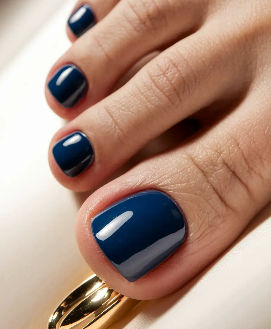 fall toe nail polish Inky Blue Sophistication