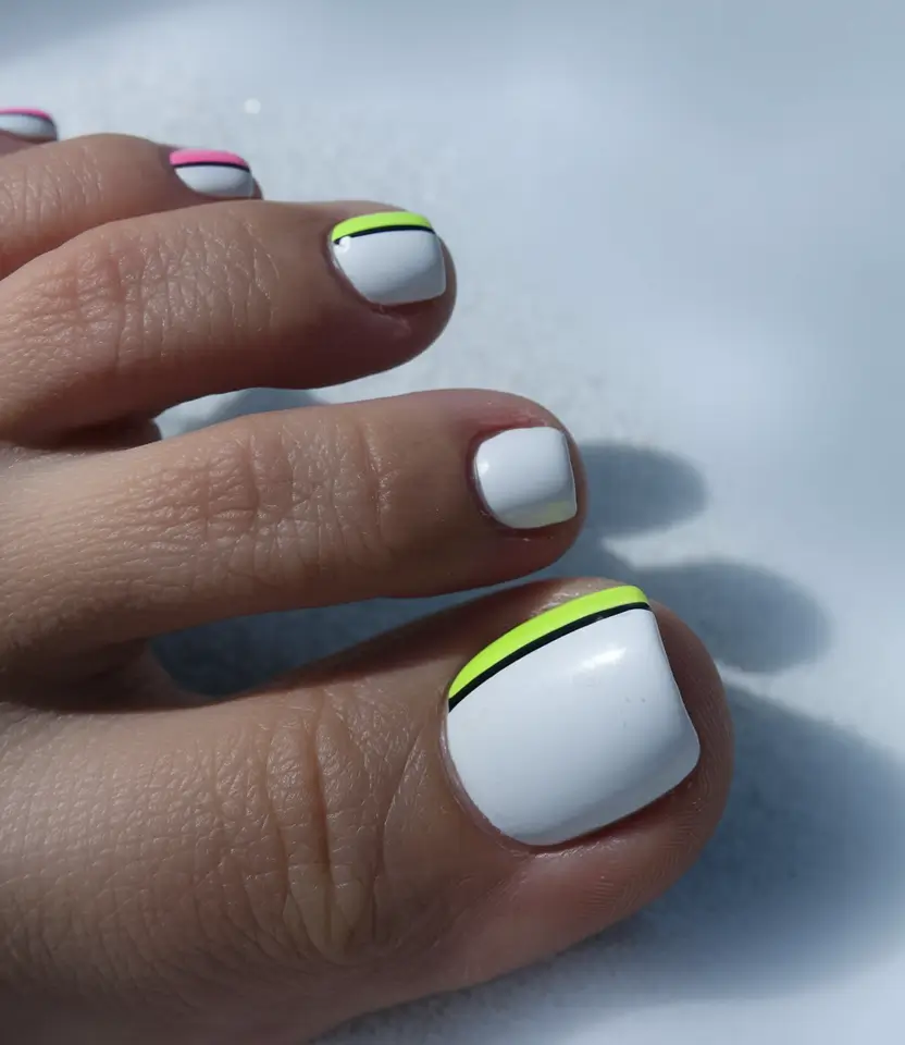 colors french Modern French with Neon Trim