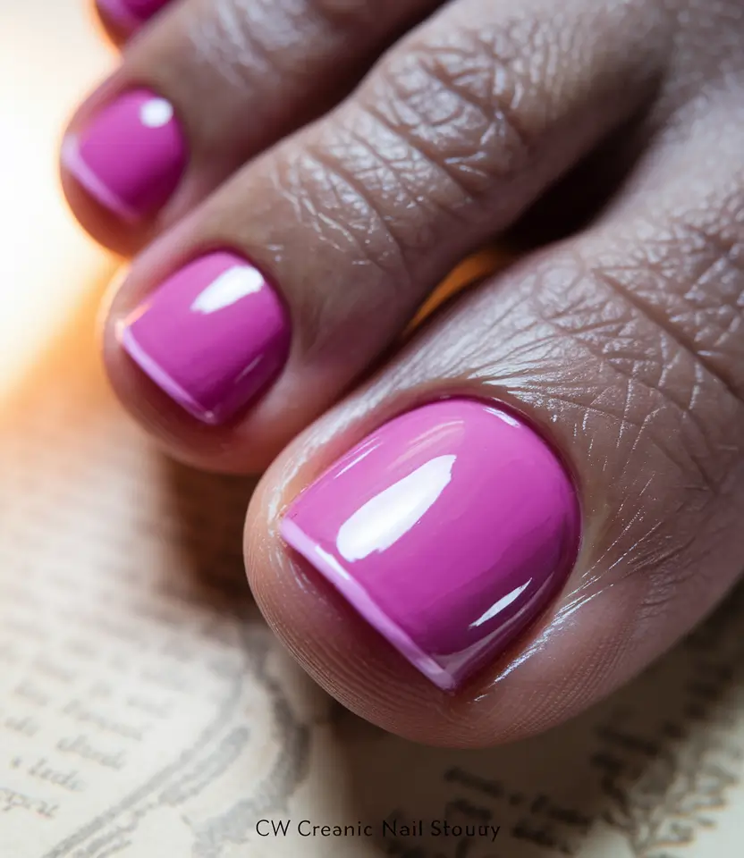 fall toe nail colors black women Berry Bright for Fall Nights