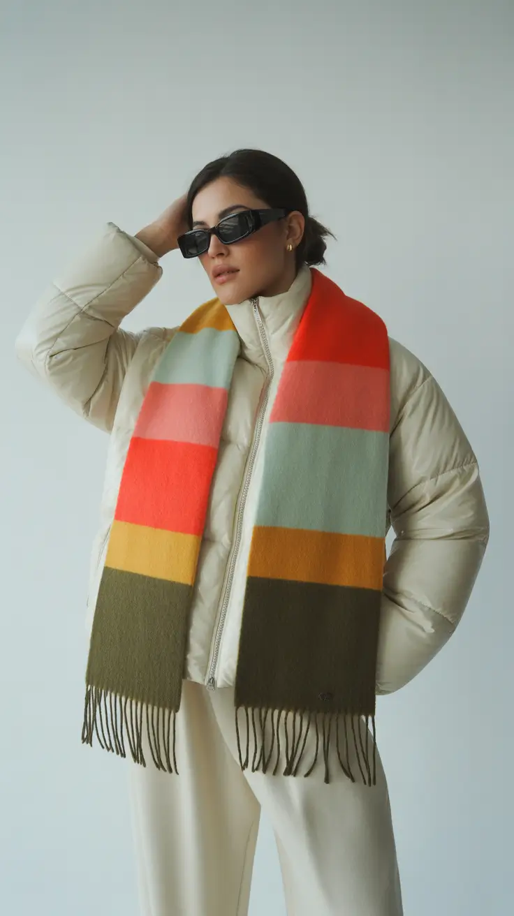 casual winter outfits 2025 women Color-Blocked Comfort