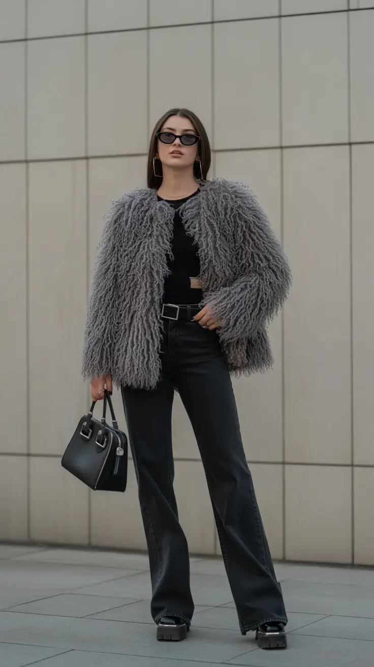 Elegant Faux Fur Statement Jacket 2025 2026