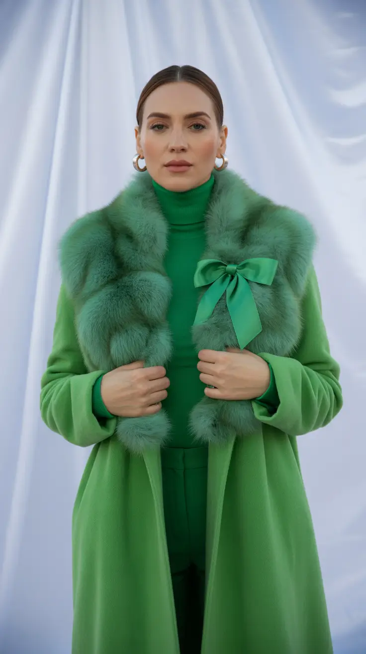 winter fits aesthetic Emerald Monochrome Royalty