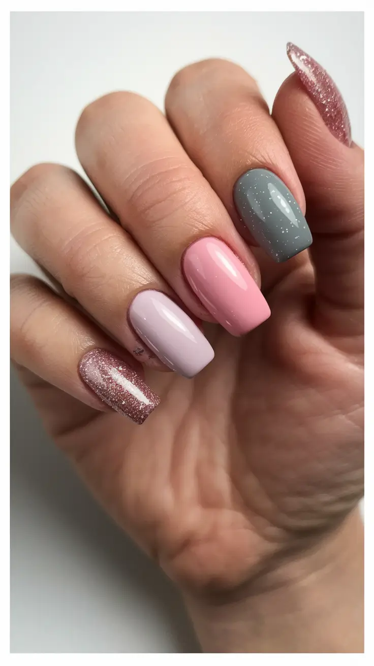 Fall 2025 Colors for Nails - Frosty Mixed Pastels