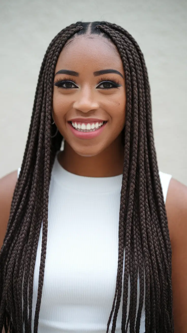 fall winter 2025 haircut Classic Box Braids