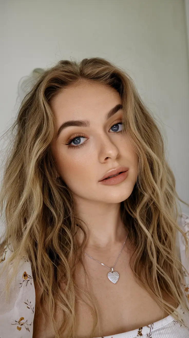 fall and winter haircuts 2025 Beachy Waves with Lived-In Finish