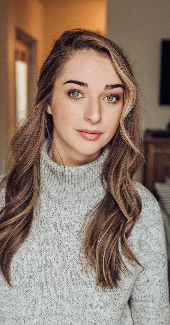 fall and winter haircuts Soft Waves with Subtle Highlights