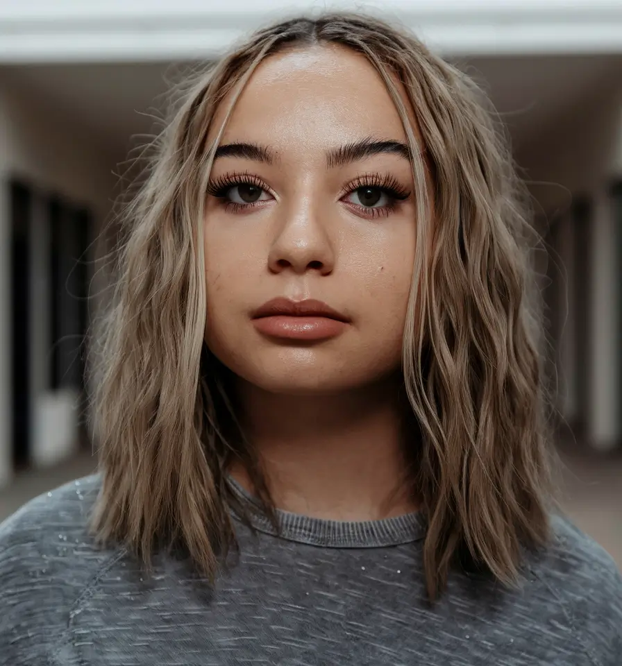 haircut trends fall winter 2026 Textured Lob with Natural Movement