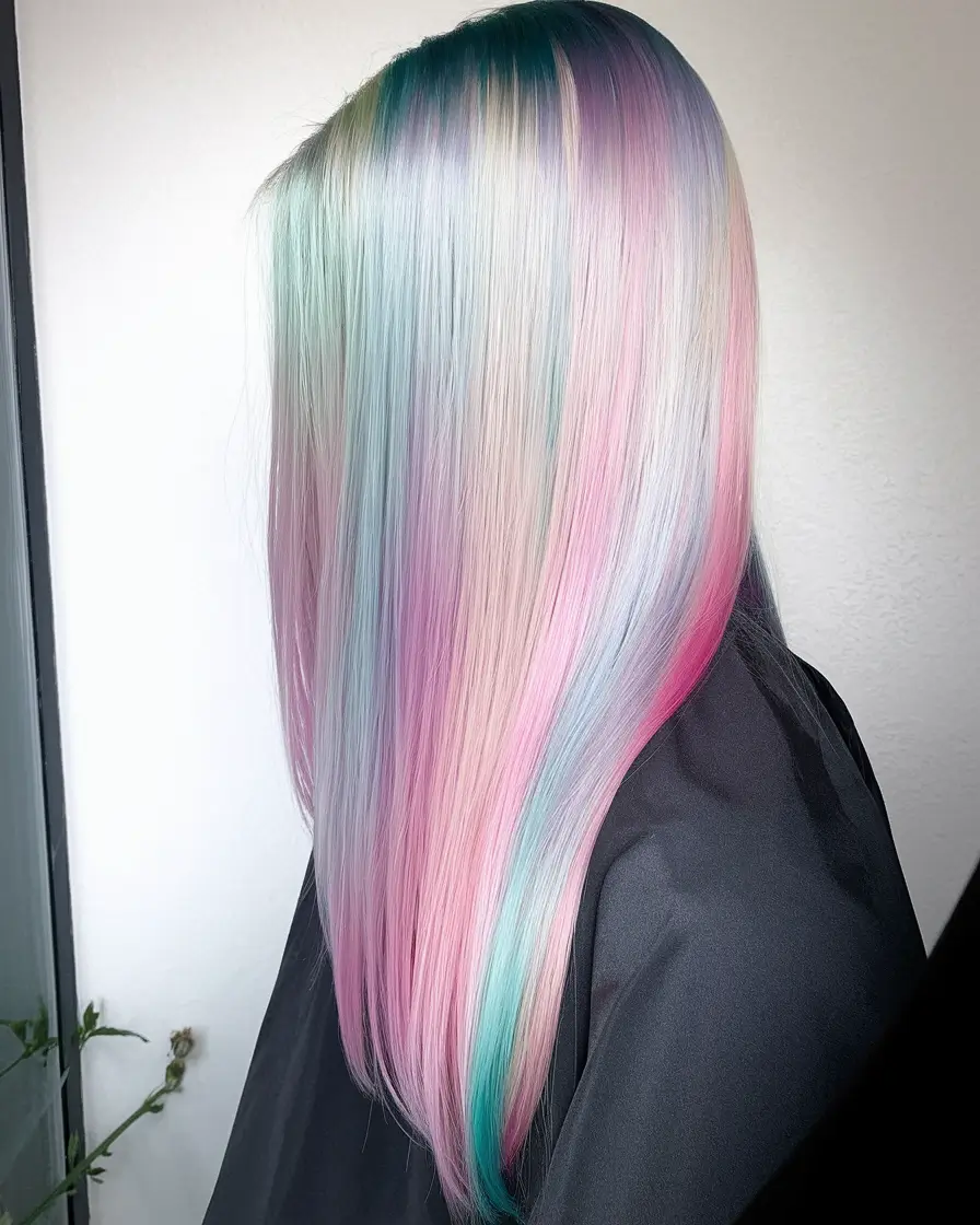 fall winter 2025 haircut Pearlescent Pastel Blend