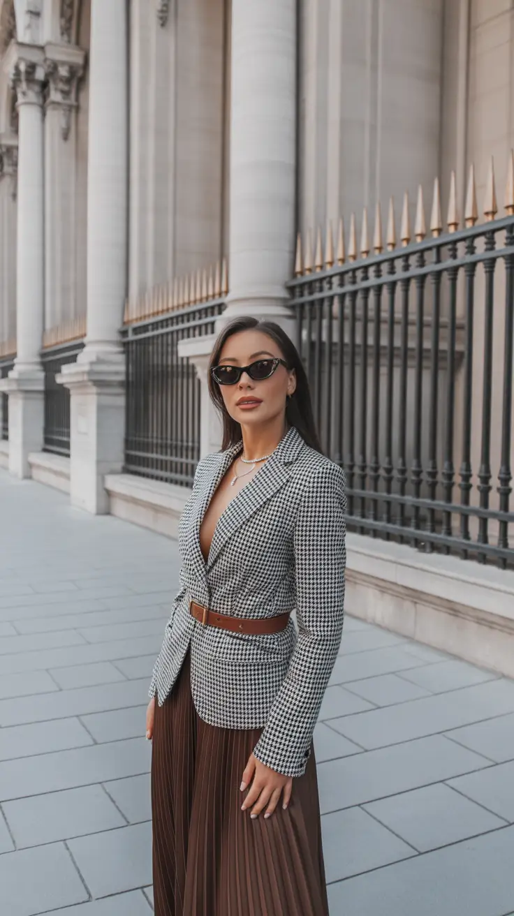 Stylish Winter Office Outfits Inspiration 2025 - Tailored Precision with Feminine Flair