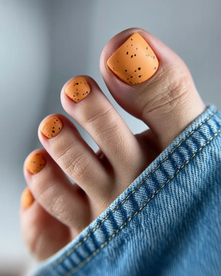 november-toe-nails-ideas-Pumpkin-Spice-Speckles