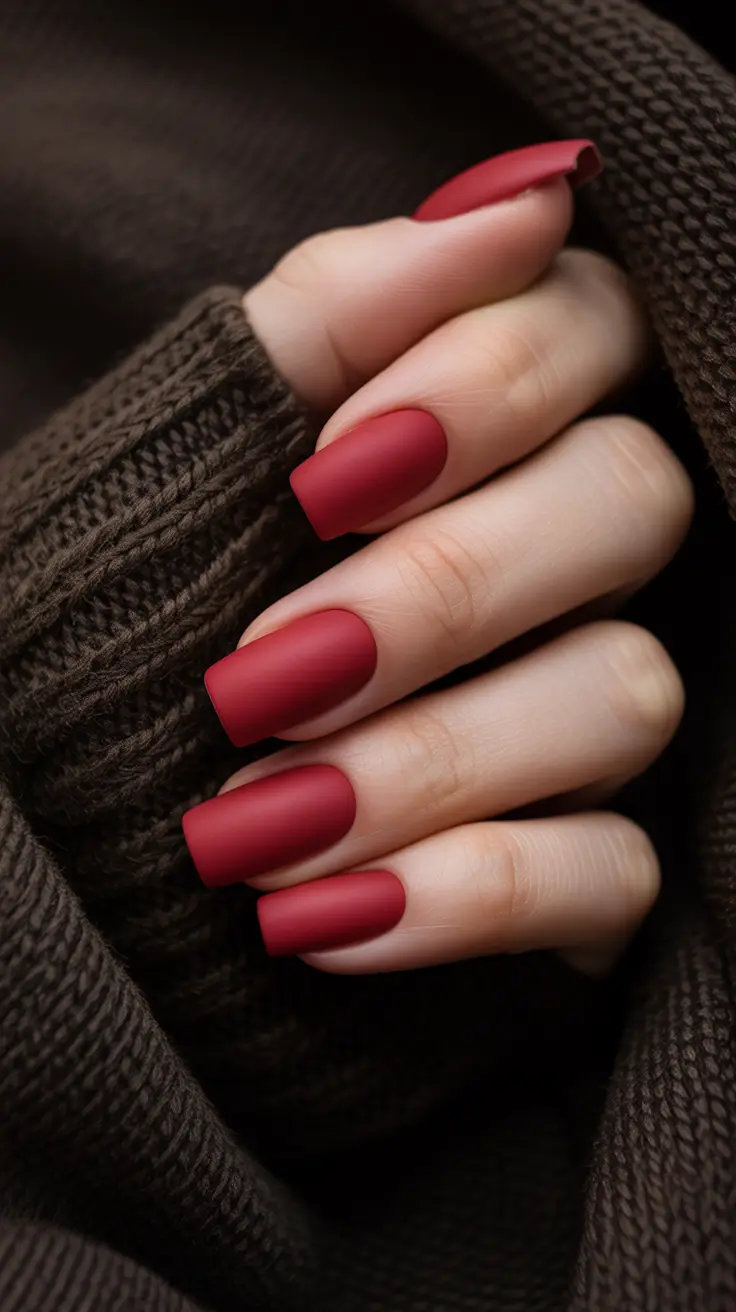 november-nails-colors-matte-burgundy