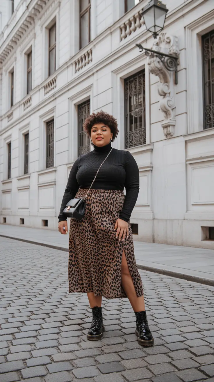 plus size winter outfits cold weather Wild Prints with Downtown Confidence