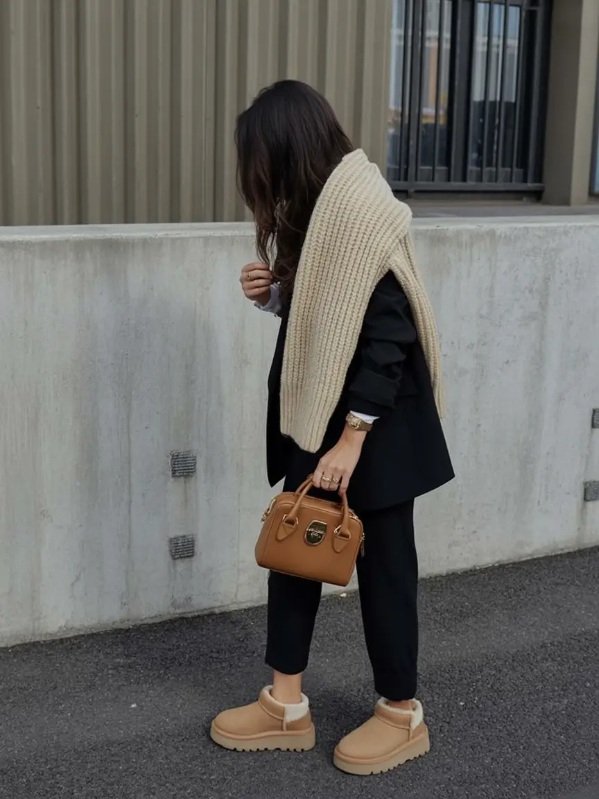 uggs outfit winter Modern Tailoring with Platform Uggs