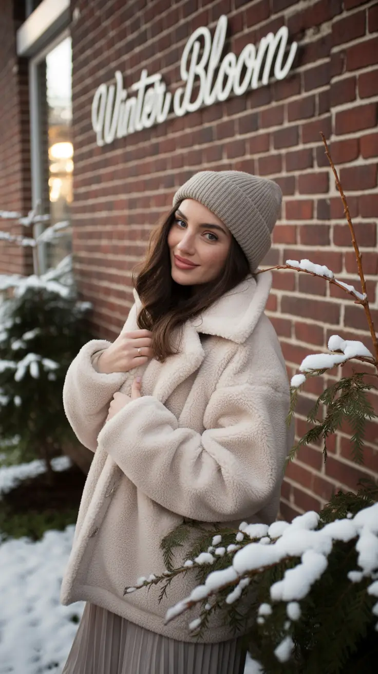 winter outfit inspo 2026 aesthetic Cozy Cream Whisper