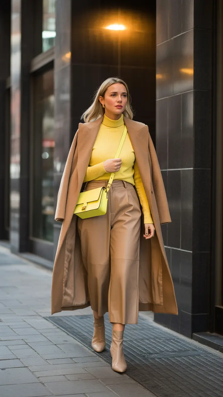 winter outfit inspo 2026 aesthetic Golden Neutral Balance