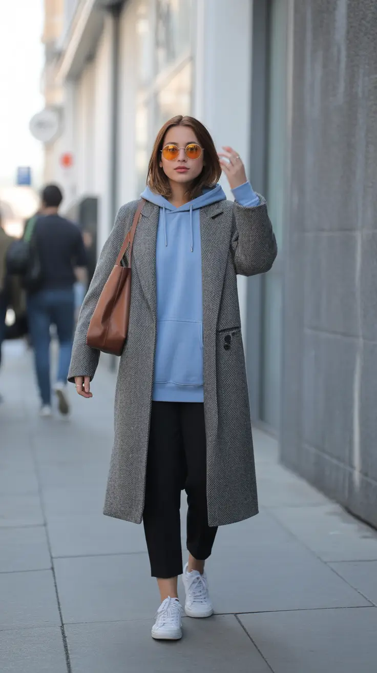 winter outfit inspo 2026 aesthetic Relaxed Hoodie Elegance