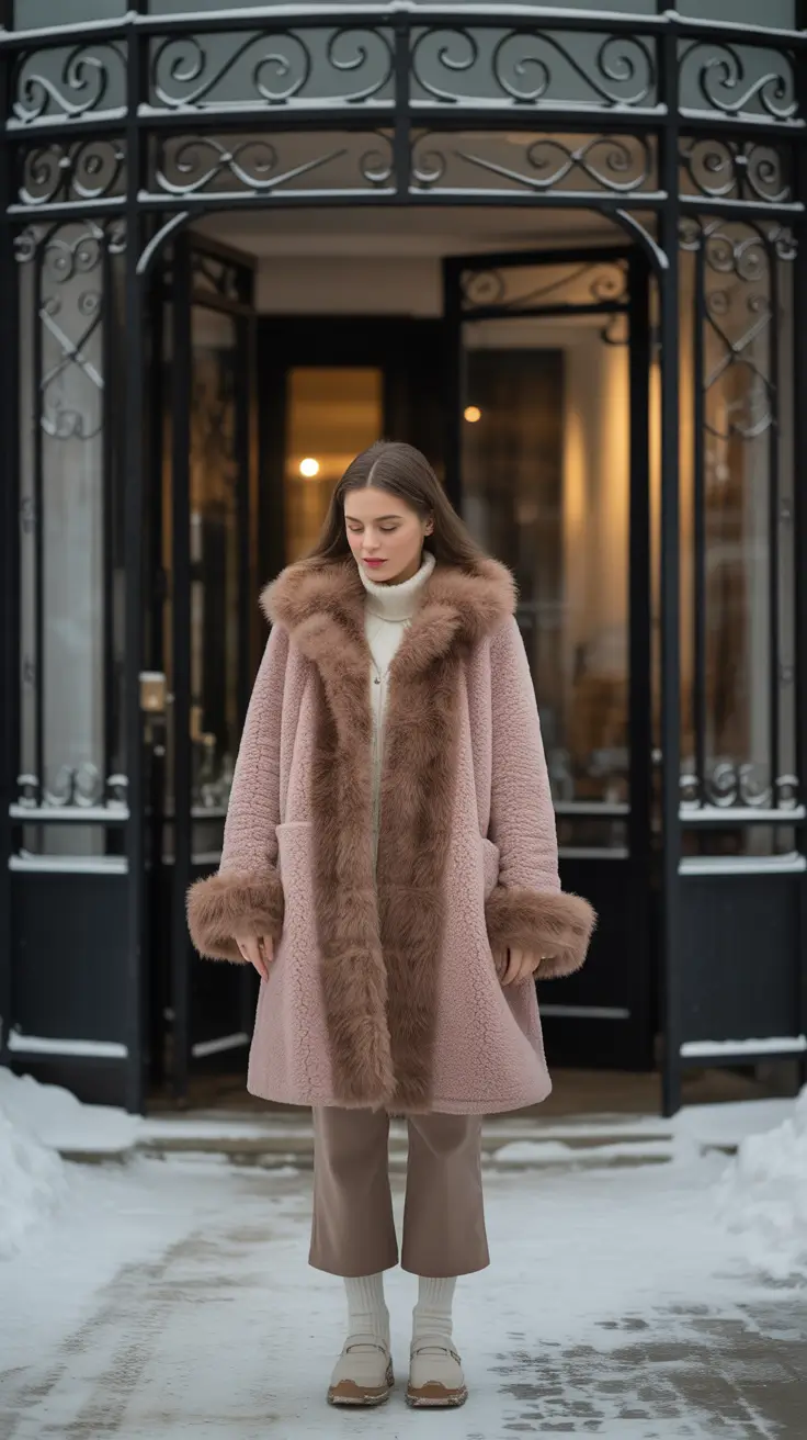 Winter 2025 2026 Soft Elegance in Blush and Fur
