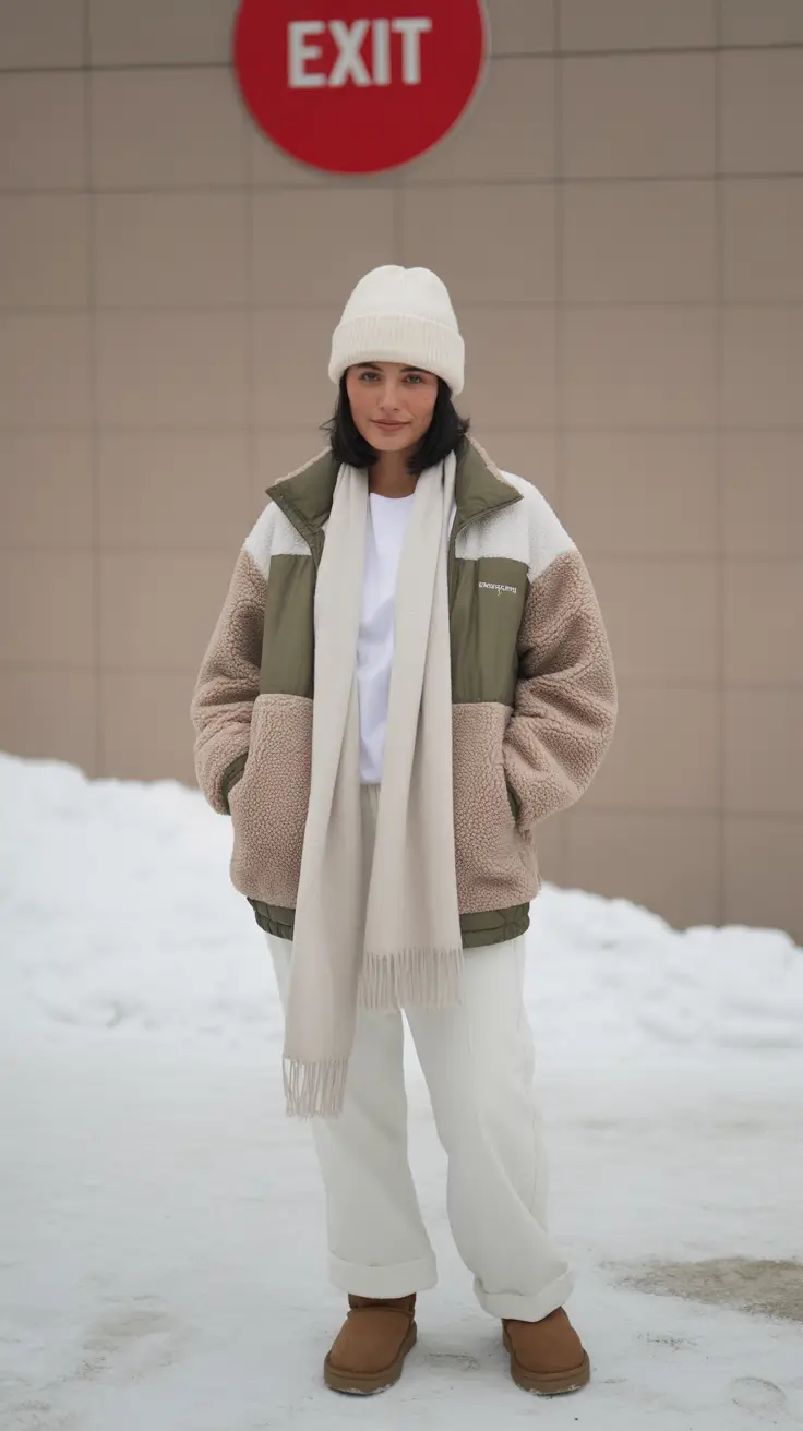 Winter 2025 2026 Cozy Color-Blocked Fleece