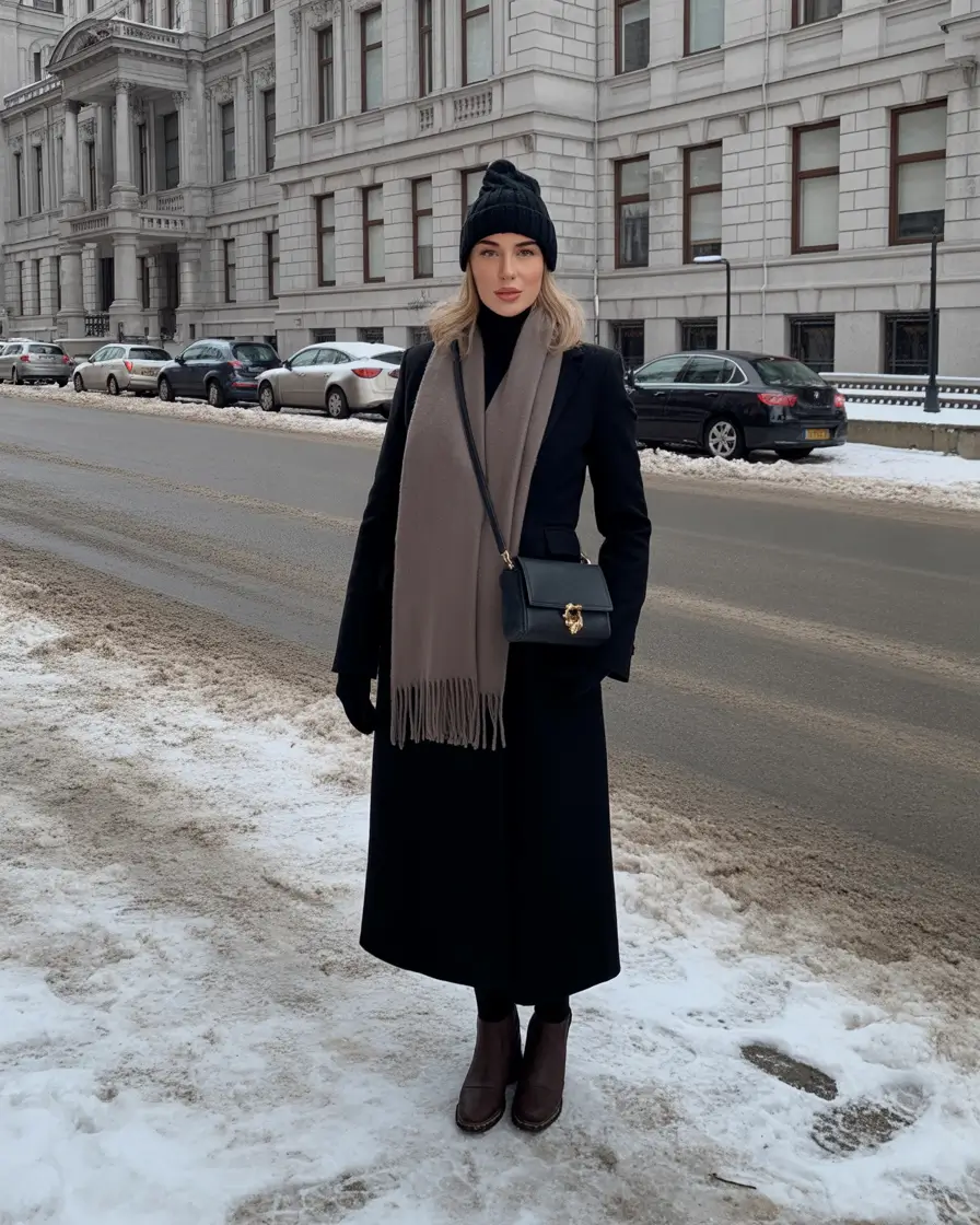 winter outfits inspiration classic coat
