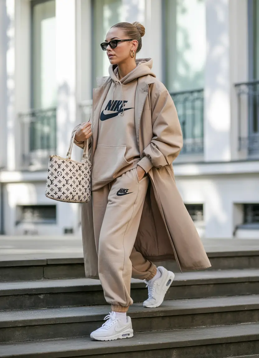 winter outfits inspiration sporty luxe