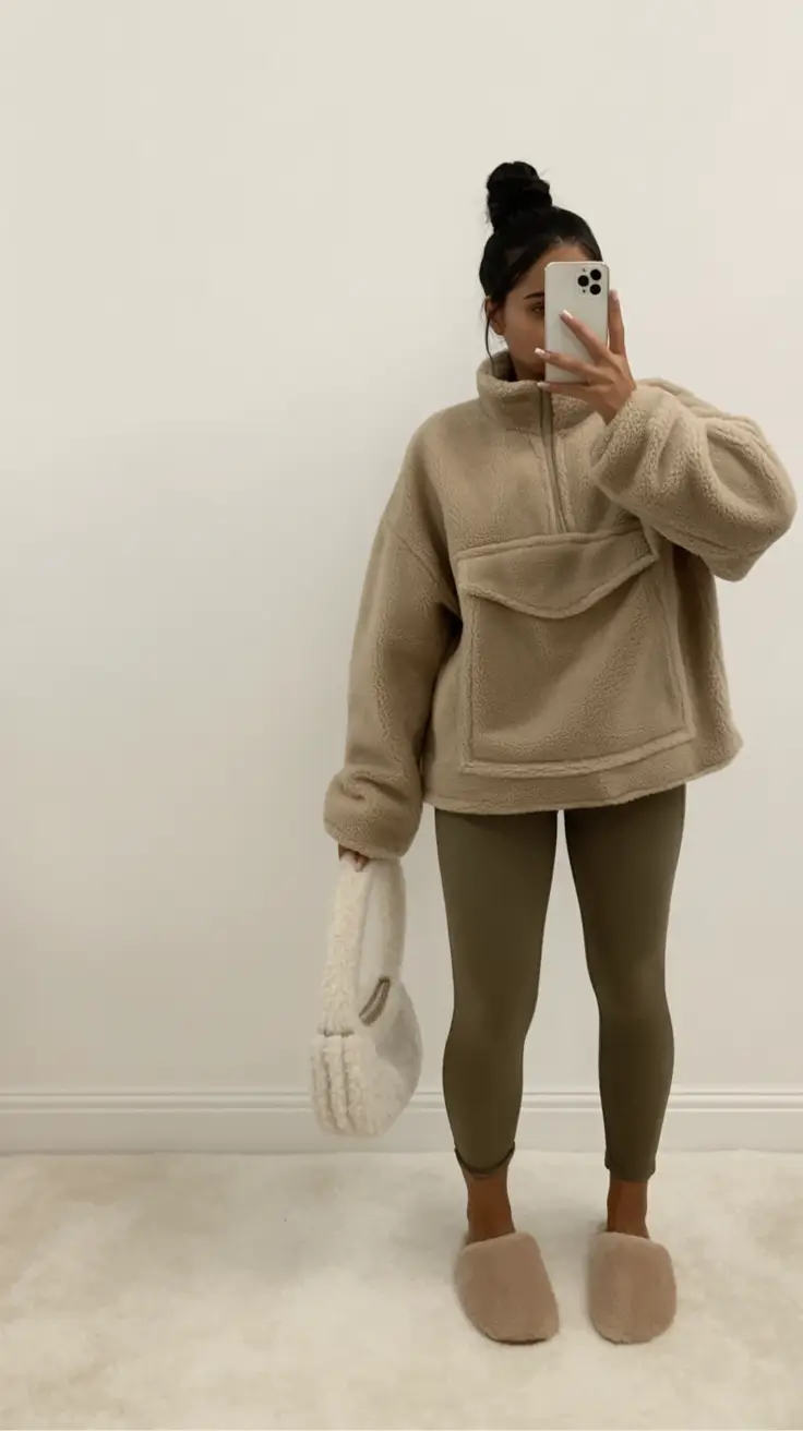 winter outfits aesthetic Soft Teddy Comfort