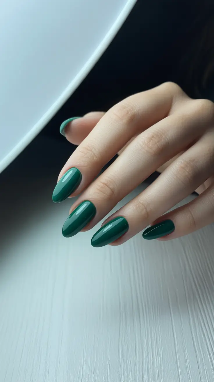 dark winter nails 2025 Jade Harmony