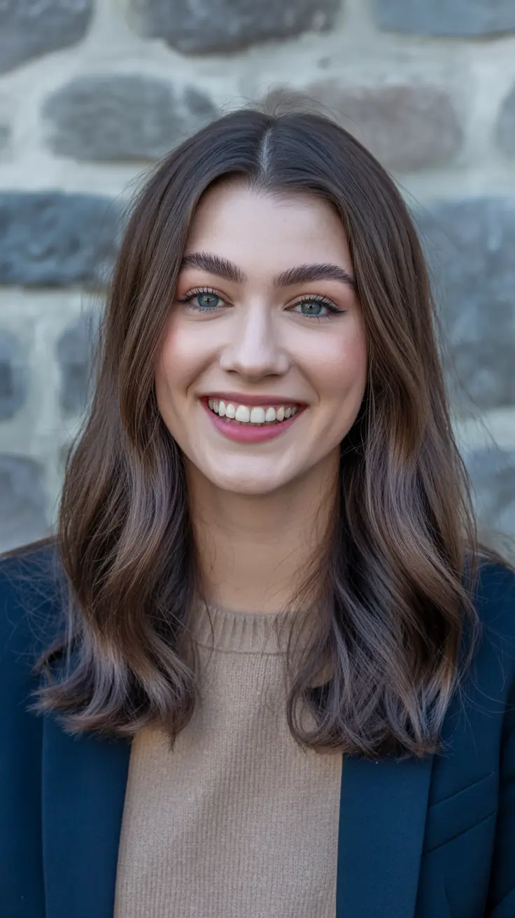 cute winter hairstyles for medium hair Polished Shoulder-Length with Soft Layers