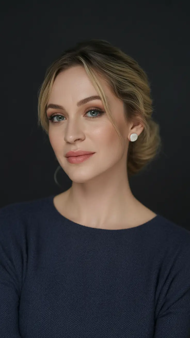 cute winter hairstyles school updo Classic Low Chignon with Soft Strands