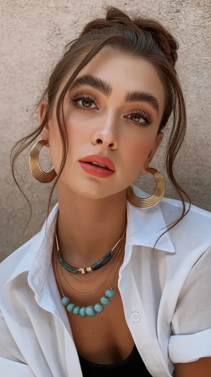 cute winter hairstyles school updo High Textured Bun with Loose Tendrils