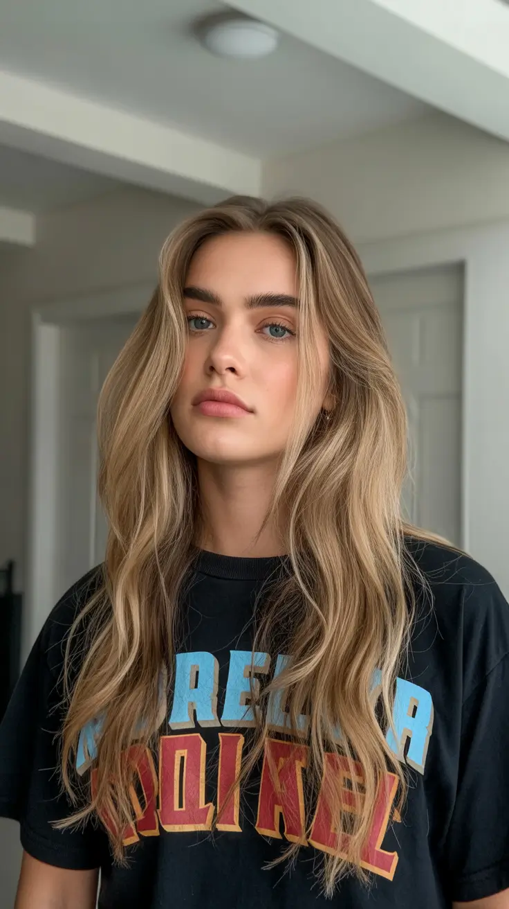 Hair Color Trends Winter 2025-2026 Sandstone Blonde Flow