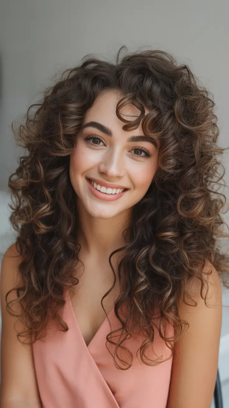 Hair Color Trends Winter 2025-2026 Soft Chocolate Curls