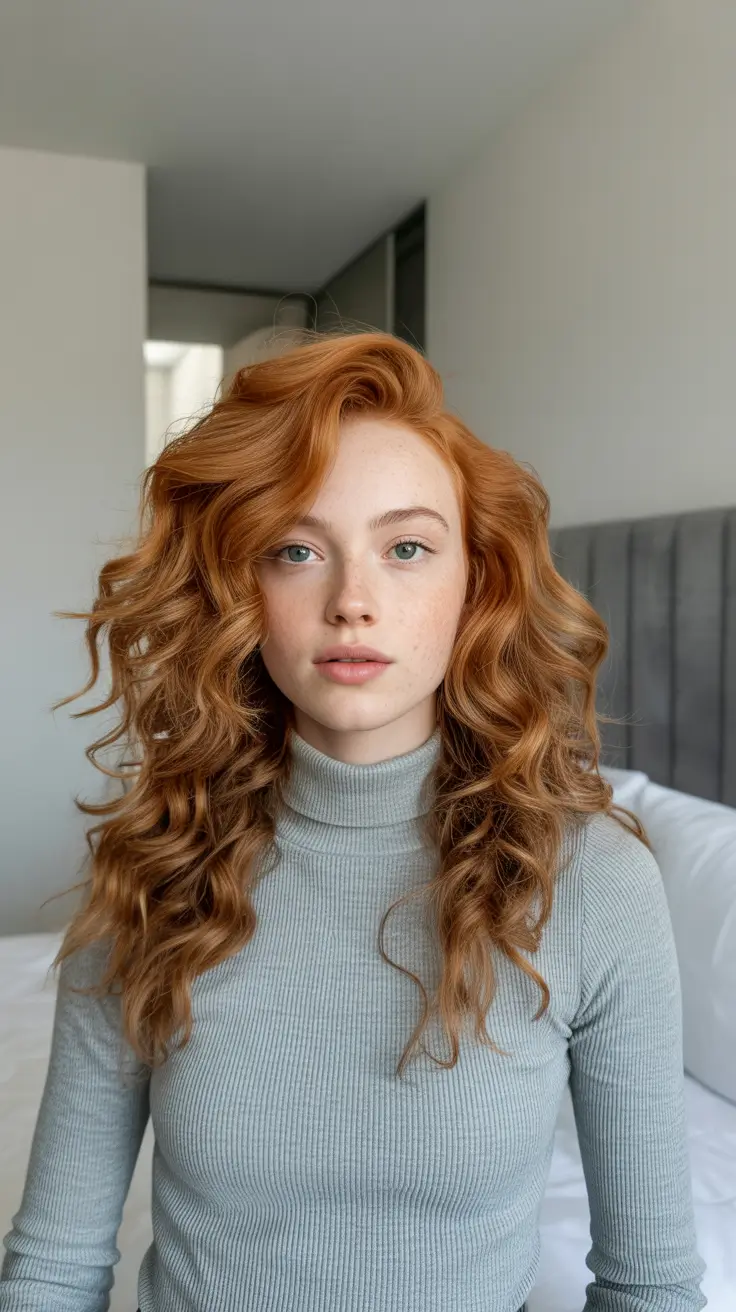 Hair Color Trends Winter 2025-2026 Amber Curls Revival