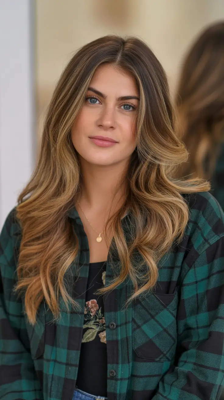 Hair Color Trends Winter 2025-2026 Honey Balayage Waves