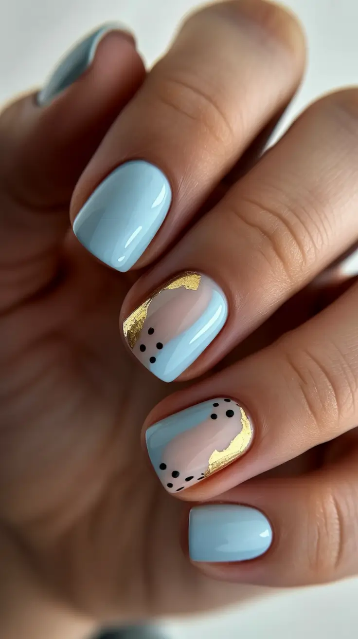 Modern Acrylic Nails Winter 2025–2026 Frosty Sky Minimalism