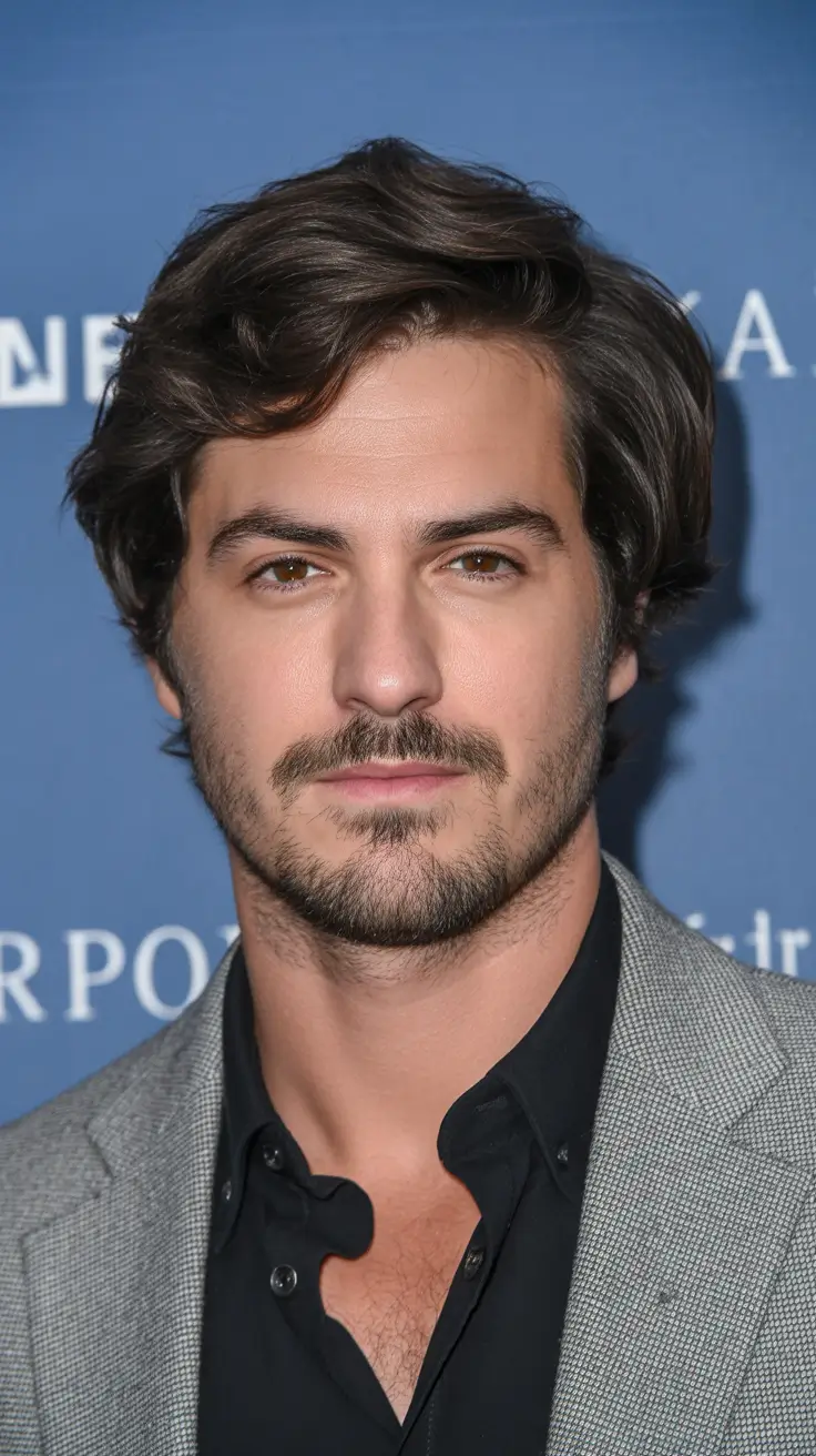 winter men's haircuts Textured Medium Layers with Natural Flow