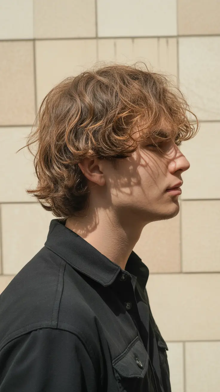 best winter haircuts men Windswept Medium Waves with Natural Ease