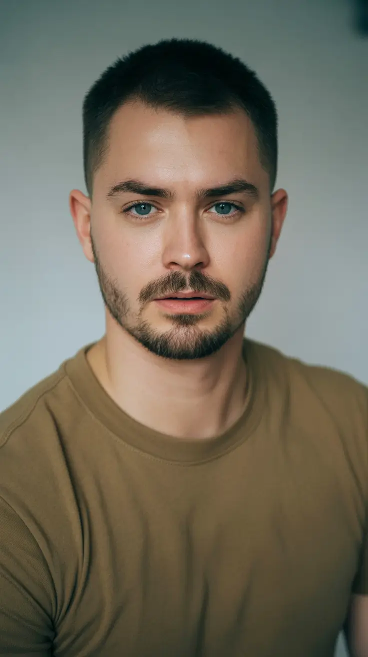 best winter haircuts men Military-Inspired Buzz Cut