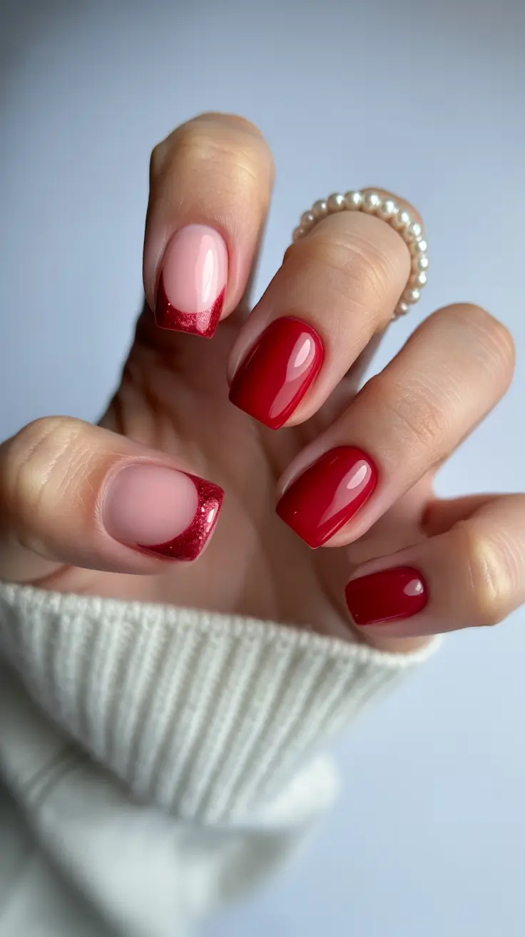 short-winter-nails-2025-red-french
