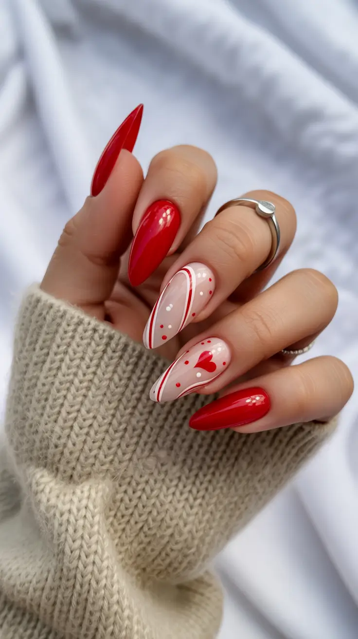 red winter nails 2026 Heartfelt Winter