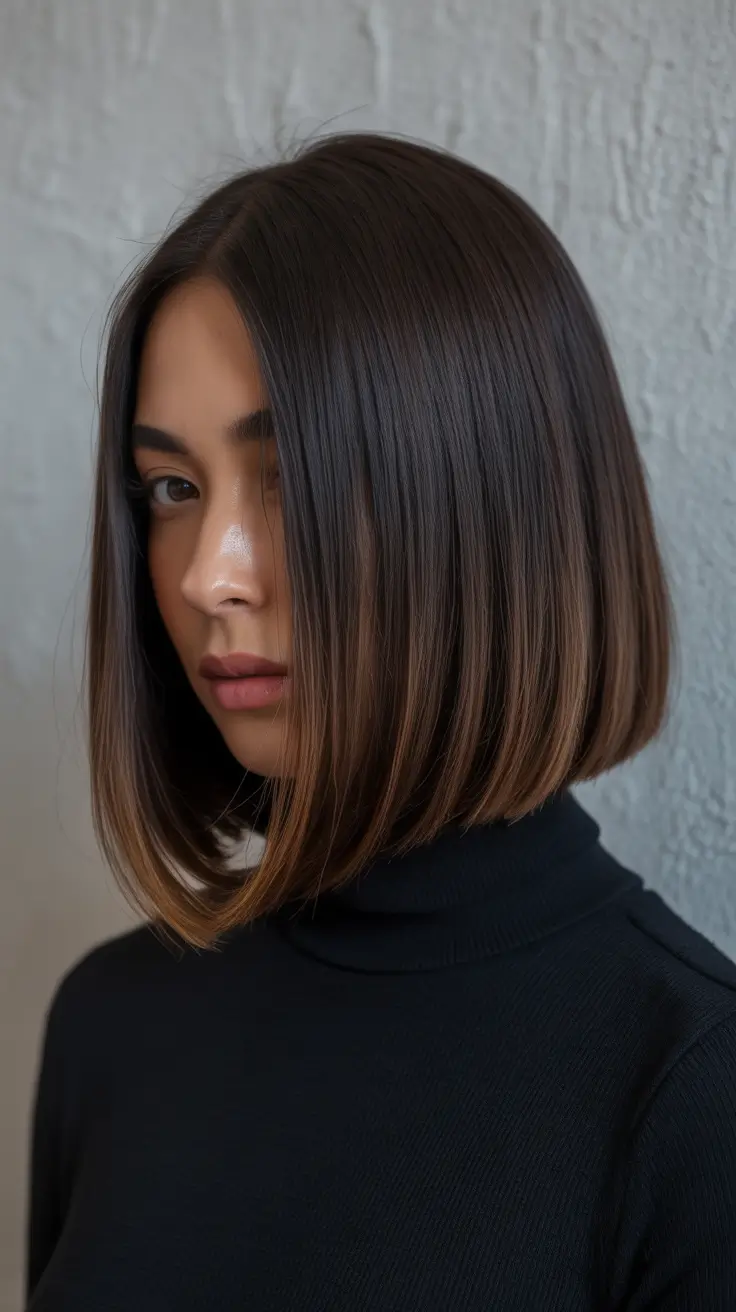 winter bob haircuts 2026 2025 Chestnut Shine