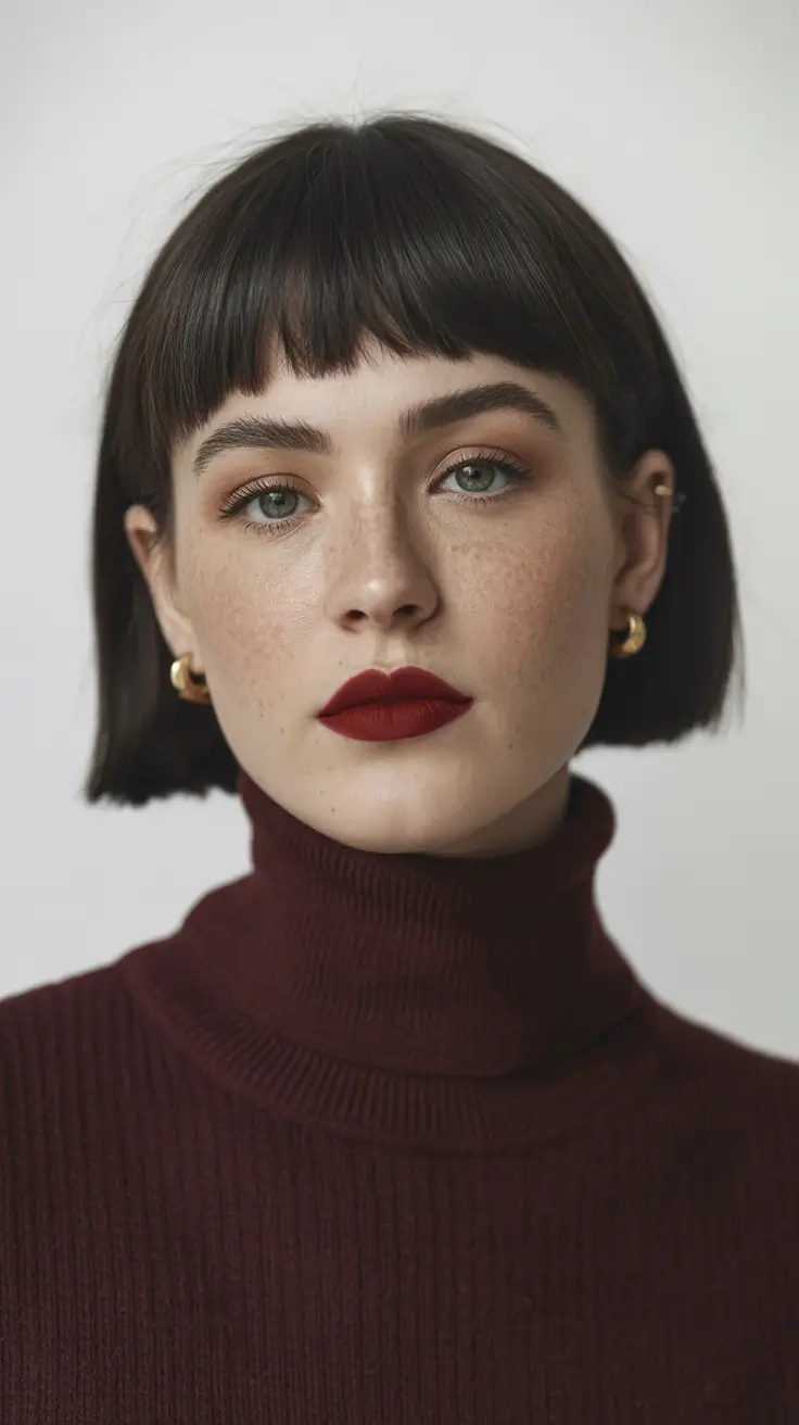 winter bob haircuts 2026 2025 French Edge