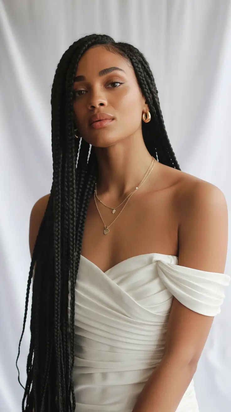 winter-hairstyles-black-women-braids-Box-Braids