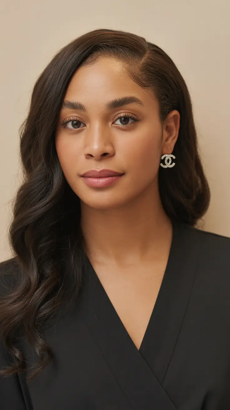 hairstyles-black-women-winter-Side-Swept-Waves