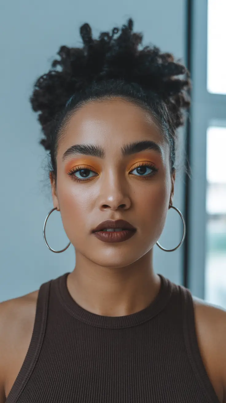 winter-hairstyles-for-black-women-4c-Textured-Puff