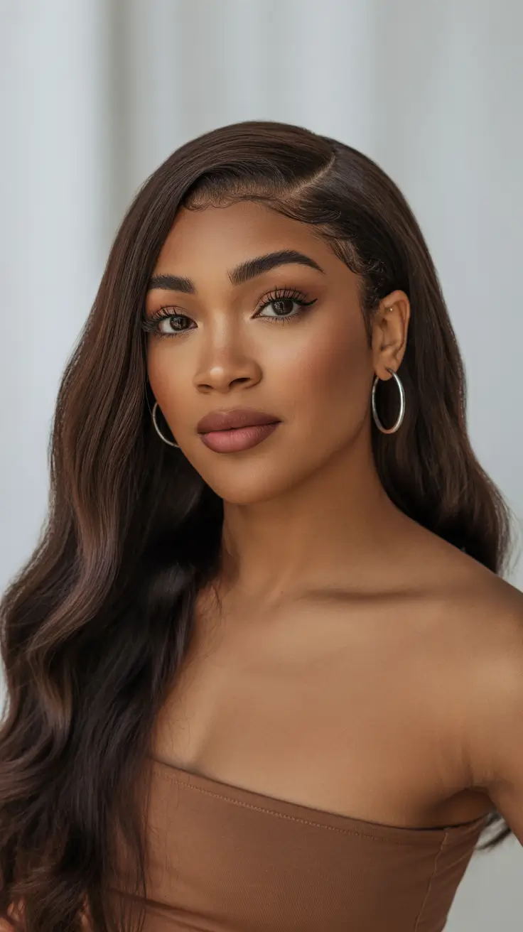 winter hair colors for dark skin black women Rich Cocoa Gloss