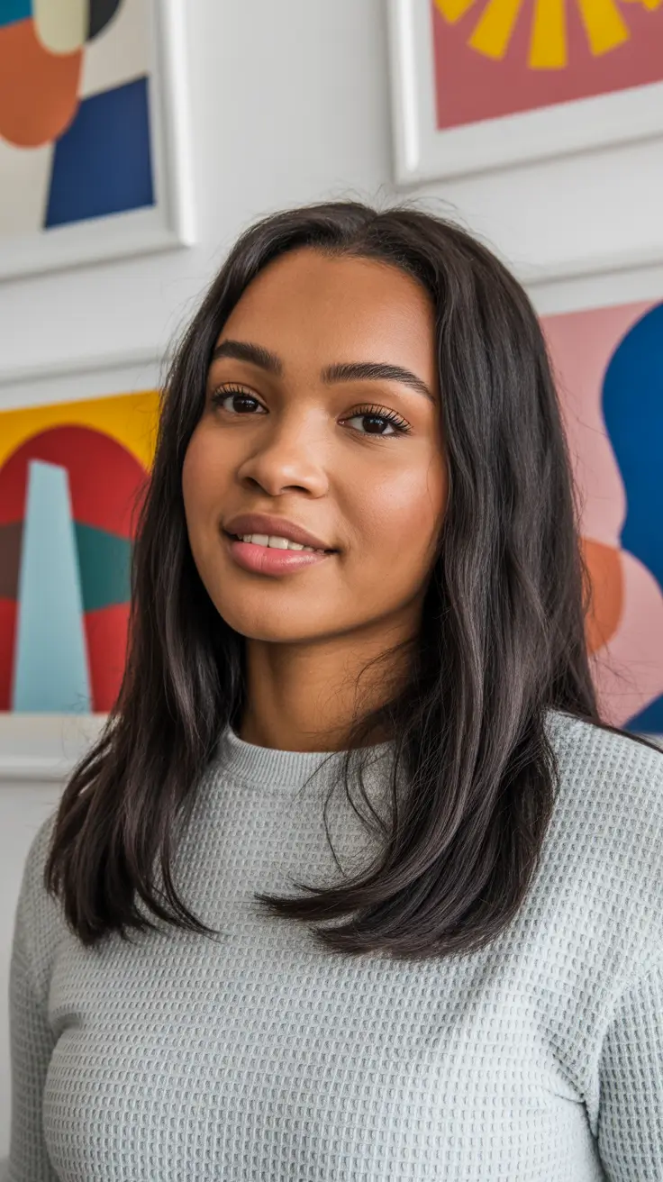 winter hair colors for black women Soft Espresso Layers