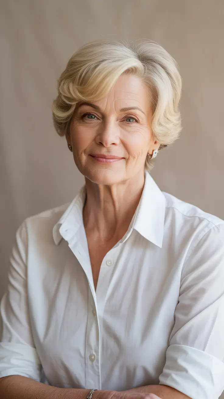 haircuts women over 60 layered bobs Soft Layered Bob with Volume