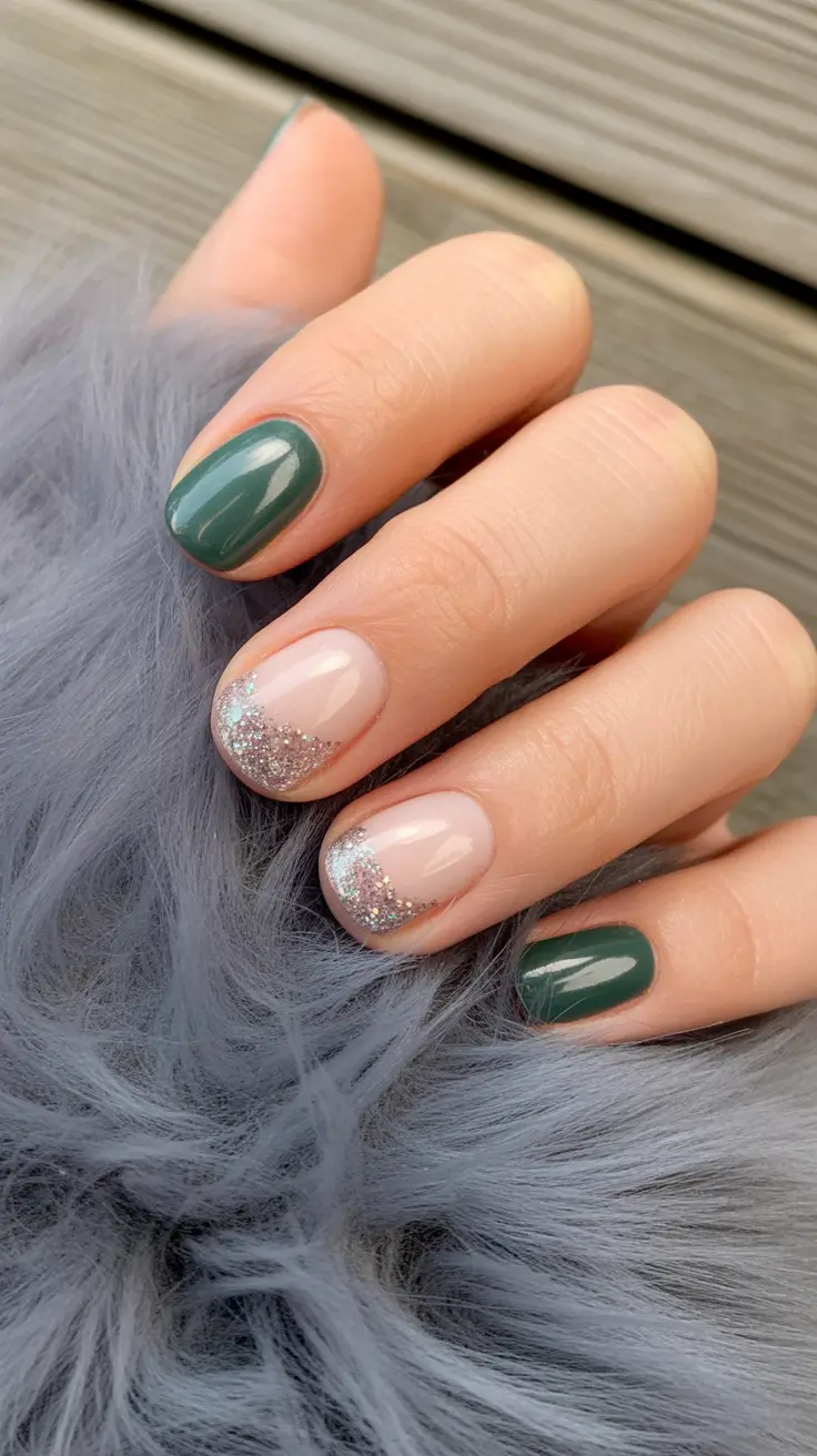 trendy winter nail colors 2025 2026 Emerald Dust